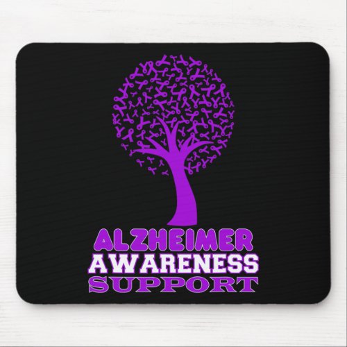 Disease Awareness Purple Ribbon Support Walk  Mouse Pad