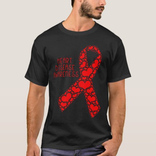 Disease Awareness Red Ribbon  T_Shirt