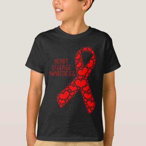 Disease Awareness Red Ribbon  T_Shirt