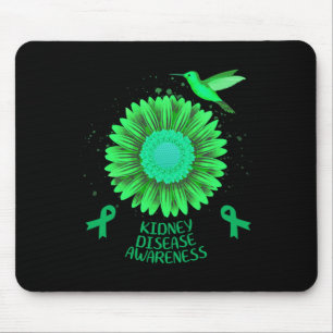 Disease Awareness Sunflower Hummingbird Gift Mouse Pad