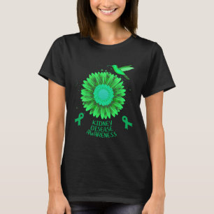 Disease Awareness Sunflower Hummingbird Gift  T-Shirt