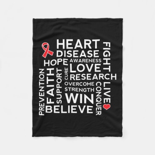 Disease Awareness Support Walk Tee  Fleece Blanket