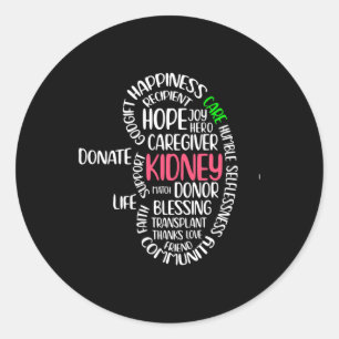 Disease Awareness Transplant Organ Donor Donate Classic Round Sticker