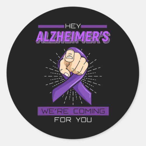 Disease Brain Memory Loss Dementia Gift Idea  Classic Round Sticker