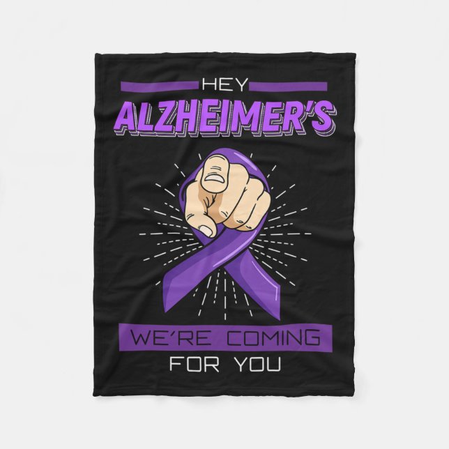 Disease Brain Memory Loss Dementia Gift Idea  Fleece Blanket (Front)