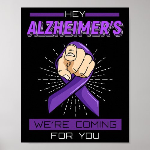 Disease Brain Memory Loss Dementia Gift Idea  Poster