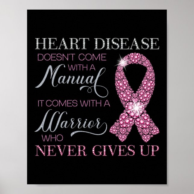 Disease Doesn't Come With A Manual Support Warrior Poster (Front)