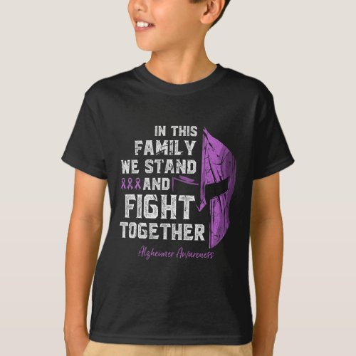 Disease Family Support Awareness Spartan Warrior  T_Shirt