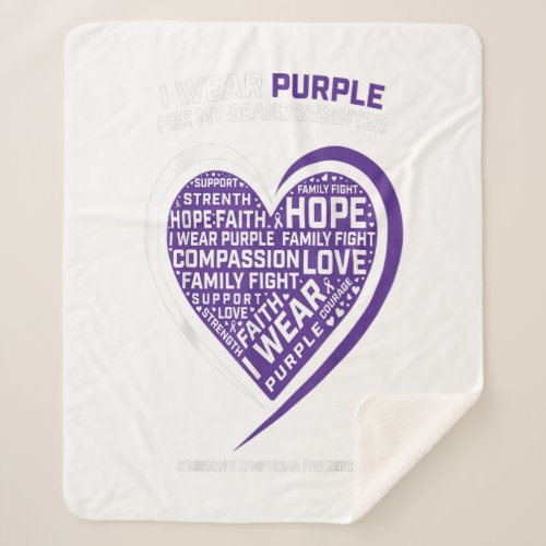 Disease Granddaughter Hodgkins Lymphoma Sherpa Blanket