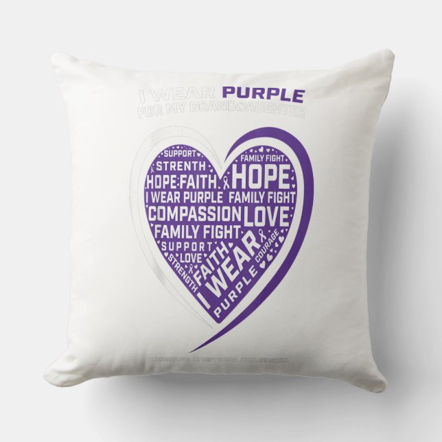 Disease Granddaughter Hodgkins Lymphoma Throw Pillow (Front)