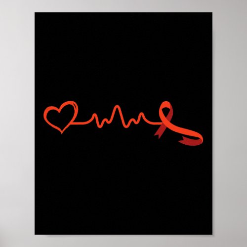 Disease _ Heart Awareness Outfit Heart Health Gift Poster