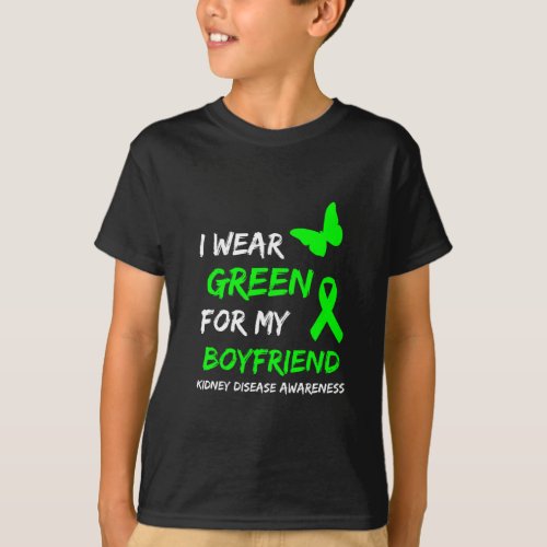 Disease I Wear Green For My Boyfriend Ribbon   T_Shirt