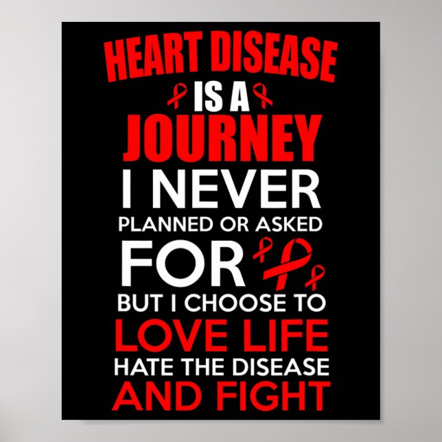 Disease Is A Journey Awareness  Poster (Front)