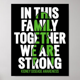 Disease Support - Family Kidney Disease Awareness Poster