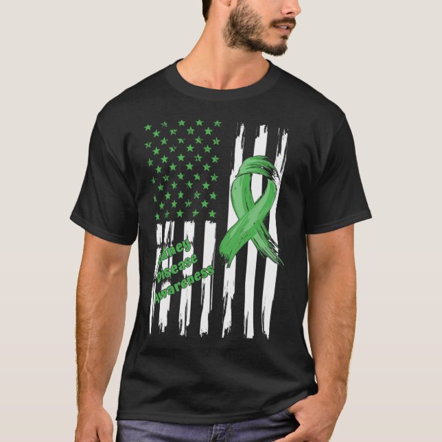Disease Survivor Gifts Kidney Disease Awareness  T-Shirt (Front)