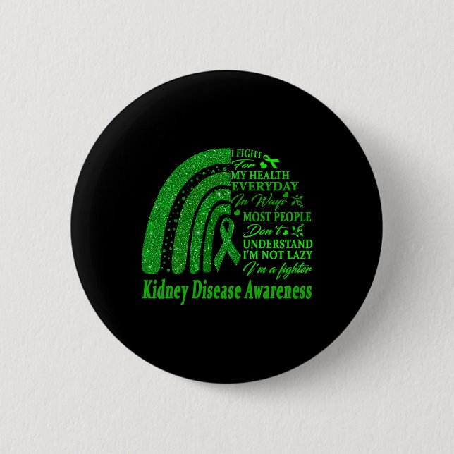 Disease Warrior I'm Fine 2  Button (Front)