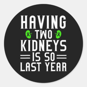 Disease Warrior Transplant Organ Donor Donate Surg Classic Round Sticker