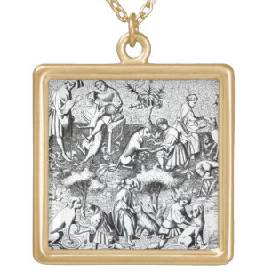 Diseases of dogs and their cure, after a miniature gold plated necklace