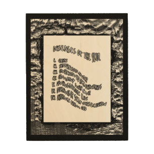 Diseases of The Soul Wood Wall Decor