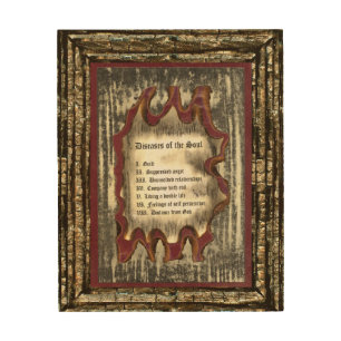 Diseases of The Soul Wood Wall Decor