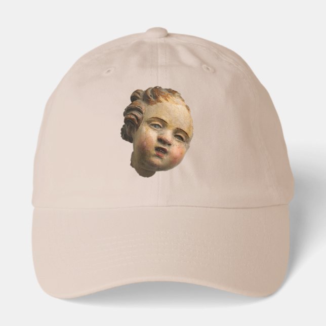 Disembodied Cherub Terra Cotta Hat (Front)