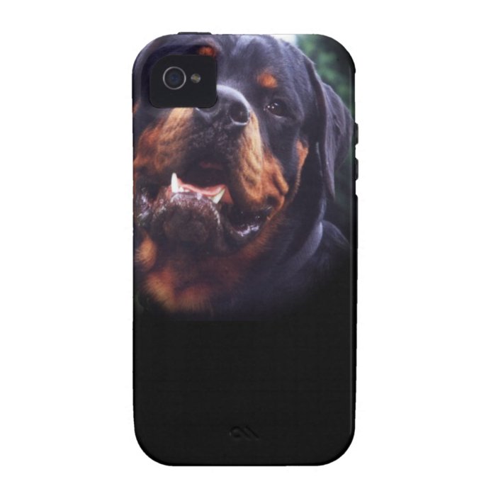 Diseño de Rottweiler iPhone 4 Fundas de