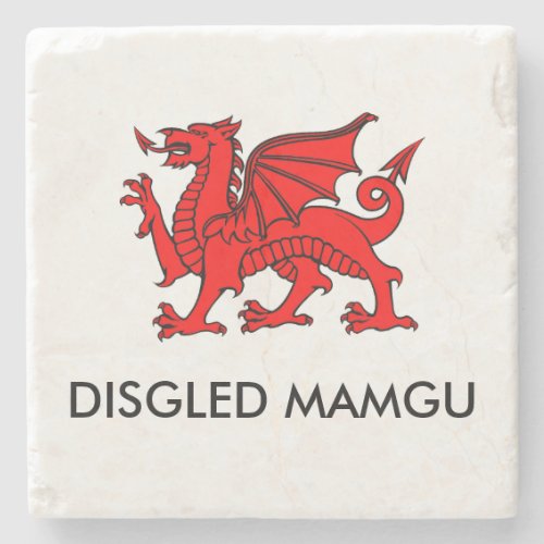 Disgled Mamgu Grandmas Cuppa South Welsh Coaster