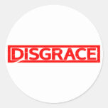 Disgrace Stamp Classic Round Sticker