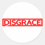 Disgrace Stamp Classic Round Sticker