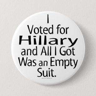 Disgruntled Hillary Supporter Button