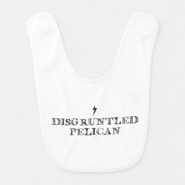 Disgruntled Pelican Baby Bib