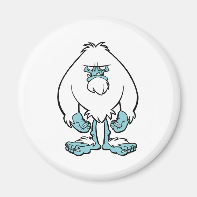Disgruntled Yeti Magnet (Front)