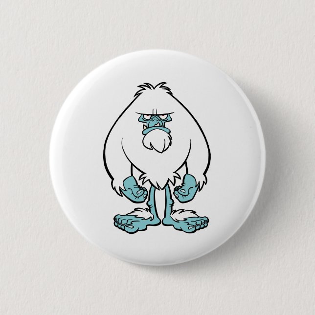 Disgruntled Yeti Pinback Button (Front)