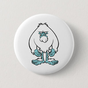 Disgruntled Yeti Pinback Button