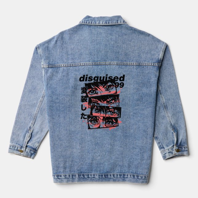 Disguised 99: Anime Eyes Collection Denim Jacket (Back)