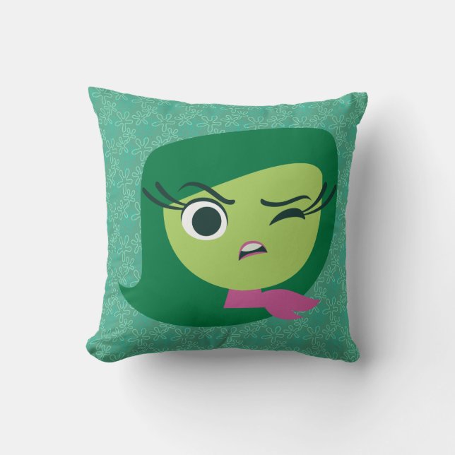 Disgust Throw Pillow (Front)