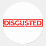 Disgusted Stamp Classic Round Sticker