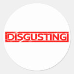 Disgusting Stamp Classic Round Sticker