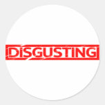 Disgusting Stamp Classic Round Sticker