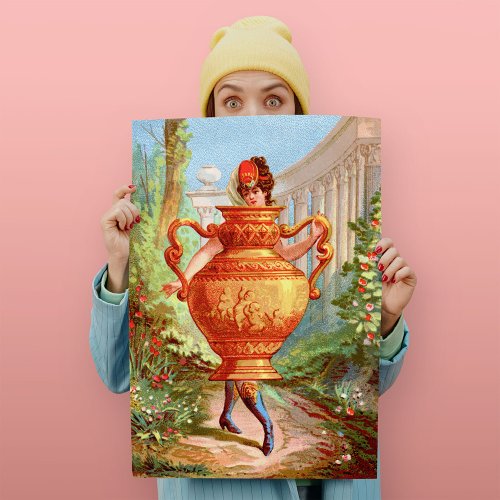 Dish Darlings Golden Amphora Art Print