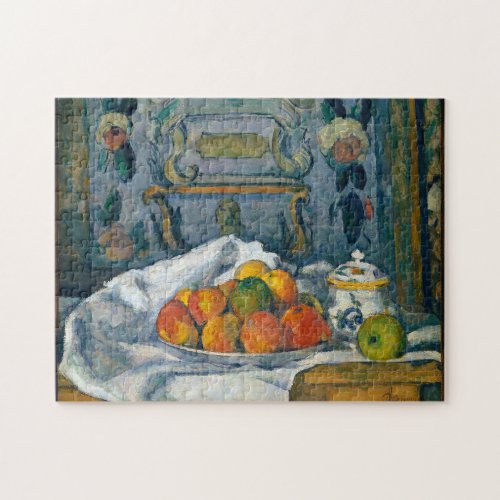 Dish of Apples Paul Cezanne Post Impressionism Com Jigsaw Puzzle