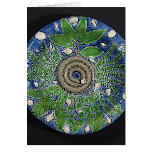 Dish, Palissy Ware Cards (Front)