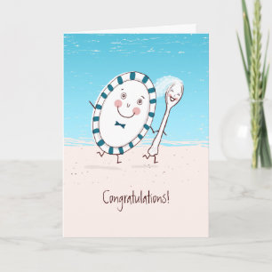 Dish & Spoon Wedding Congratulations Card