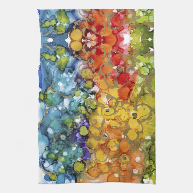 Dish Towel Lovitude Bubbles (Vertical)
