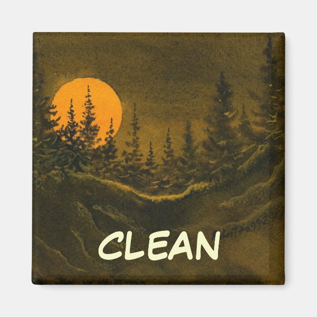 Dish Washer Status Magnet (Front)