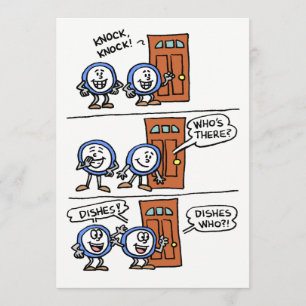 Dishes and Invite To A Party Invite