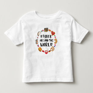 Dishes around the world toddler t-shirt