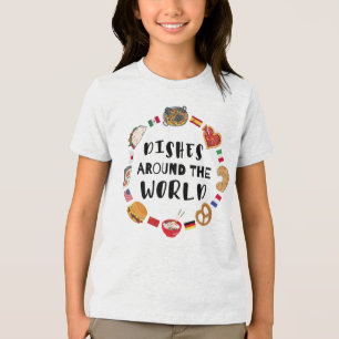Dishes around the world Tri-Blend shirt
