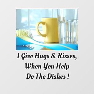 Dishes Floor Decal Partial Transparent Design