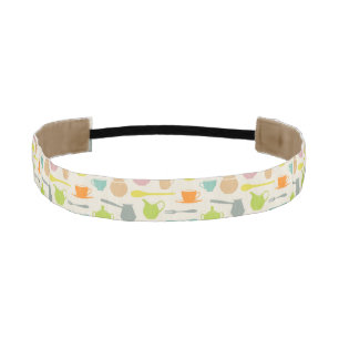 Dishes Pattern Athletic Headband